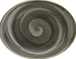 Barstuff Bonna Aura Space Moove Platte oval 31x24cm grau - 6 Stück