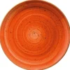 Barstuff Bonna Aura Terracotta Gourmet Teller flach 25cm orange - 12 Stück