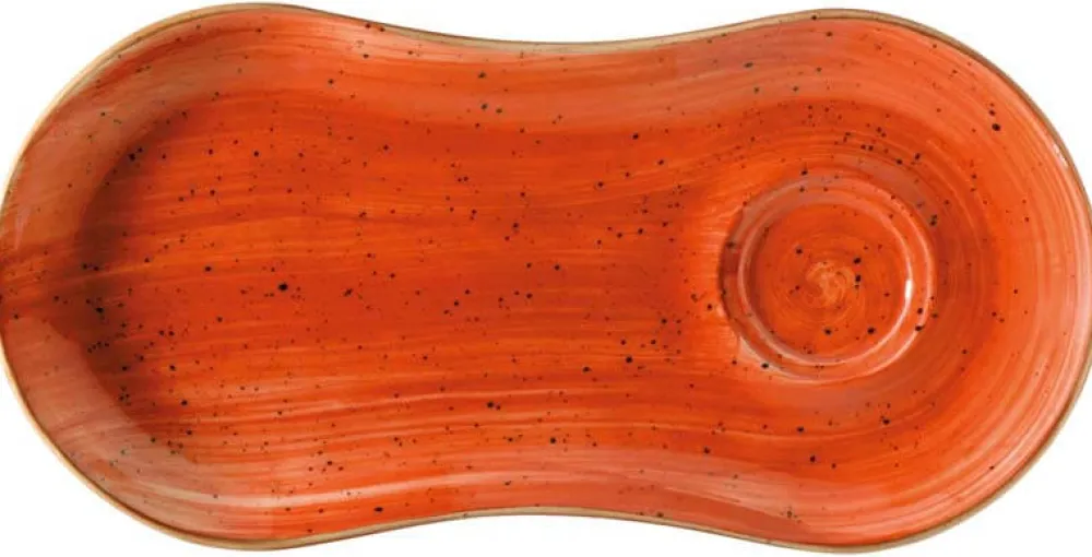 Barstuff Bonna Aura Terracotta Gourmet Setplatte 25x12cm orange - 12 Stück