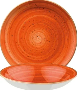 Barstuff Bonna Aura Terracotta Gourmet Teller tief 20cm orange - 12 Stück