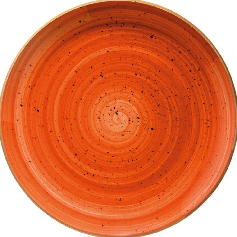 Barstuff Bonna Aura Terracotta Gourmet Teller flach 21cm orange - 12 Stück