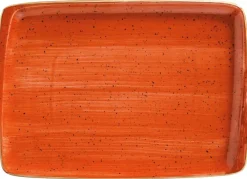 Barstuff Bonna Aura Terracotta Moove Platte 23x16cm orange - 12 Stück