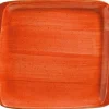 Barstuff Bonna Aura Terracotta Moove Platte 27x25cm orange - 6 Stück