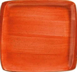 Barstuff Bonna Aura Terracotta Moove Platte 27x25cm orange - 6 Stück