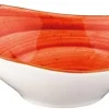 Barstuff Bonna Aura Terracotta Stream Schale 27x19cm, 75cl orange - 6 Stück