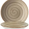 Barstuff Bonna Aura Terrain Bloom Teller tief 25cm beige - 6 Stück