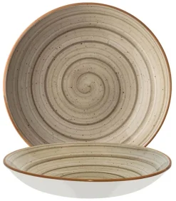 Barstuff Bonna Aura Terrain Bloom Teller tief 28cm beige - 6 Stück