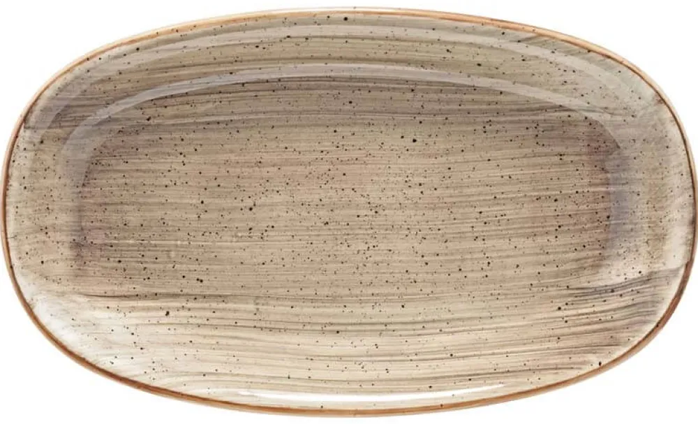 Barstuff Bonna Aura Terrain Gourmet Platte oval 19x11cm beige - 12 Stück