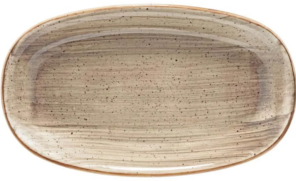 Barstuff Bonna Aura Terrain Gourmet Platte oval 34x19cm beige - 6 Stück