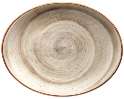 Barstuff Bonna Aura Terrain Moove Platte oval 31x24cm beige - 6 Stück