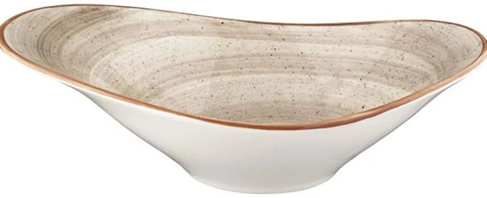 Barstuff Bonna Aura Terrain Stream Schale 10x7,5cm, 4,5cl beige - 24 Stück
