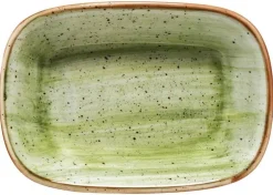 Barstuff Bonna Aura Therapy Gourmet Rechteckschale 17x11,5cm grün - 12 Stück