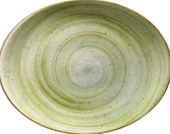 Barstuff Bonna Aura Therapy Moove Platte oval 31x24cm grün - 6 Stück
