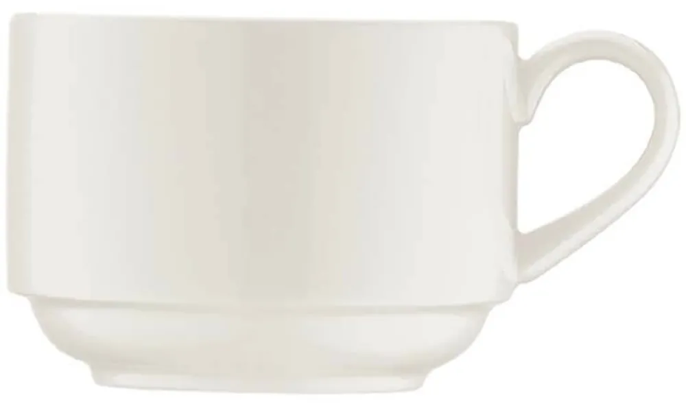 Barstuff Bonna Banquet Cream Obertasse 21cl stapelbar creme - 6 Stück