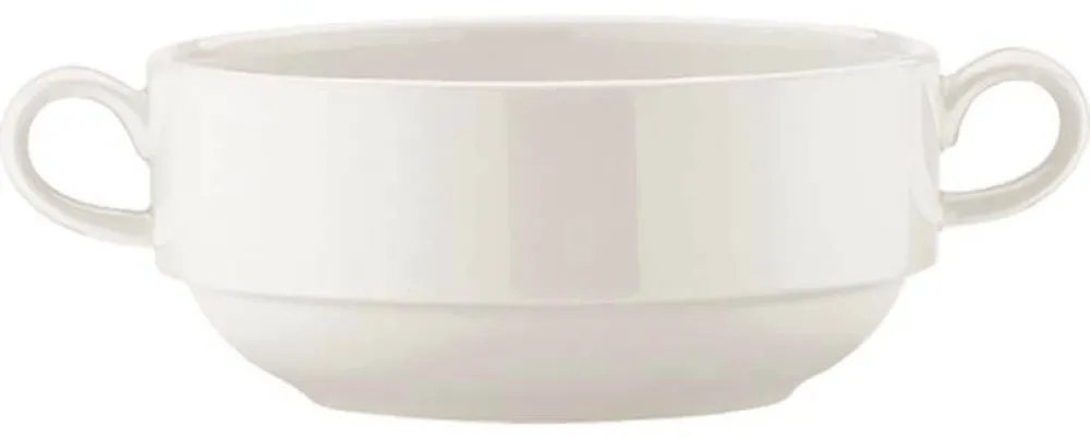 Barstuff Bonna Banquet Cream Suppentasse 35cl stapelbar creme - 12 Stück