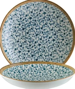 Barstuff Bonna Calif Bloom Teller tief 25cm blau - 6 Stück