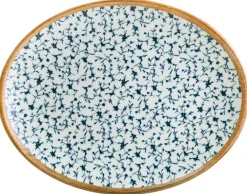 Barstuff Bonna Calif Moove Platte oval 25x19cm blau - 12 Stück
