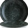 Barstuff Bonna Cosmos Black Bloom Teller tief 25cm schwarz - 6 Stück