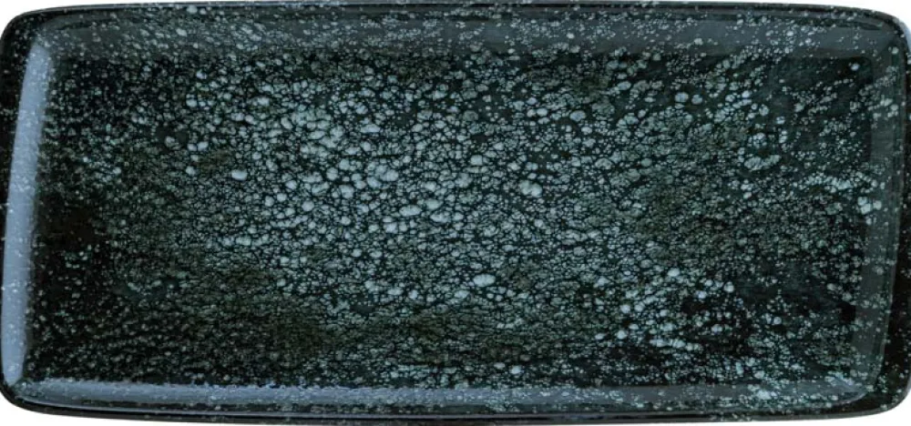 Barstuff Bonna Cosmos Black Moove Platte 34x16cm schwarz - 12 Stück