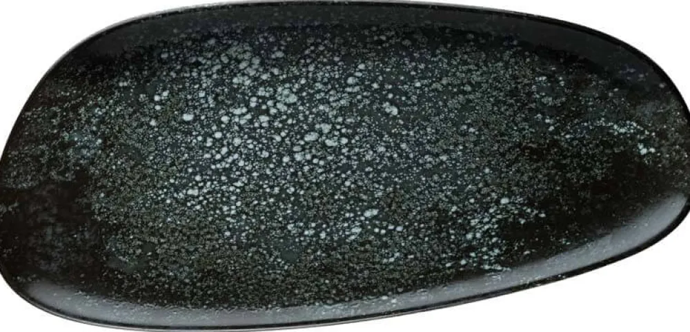 Barstuff Bonna Cosmos Black Vago Platte oval 36cm schwarz - 12 Stück