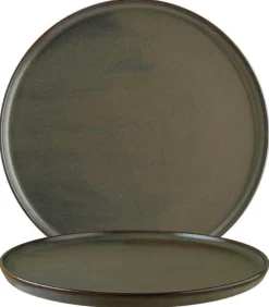 Barstuff Bonna Gloire Hygge Teller flach 16cm braun - 12 Stück