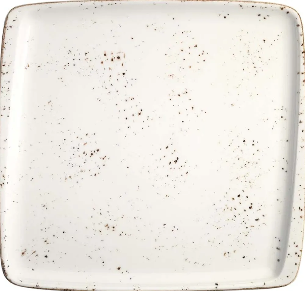 Barstuff Bonna Grain Moove Platte 22x20cm creme - 12 Stück