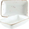 Barstuff Bonna Grain Moove Rechteckschale 16x9cm creme - 12 Stück