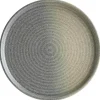 Barstuff Bonna Hornfels Ripple Teller flach 21cm grau - 6 Stück