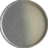 Barstuff Bonna Hornfels Ripple Teller flach 28cm grau - 6 Stück