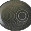 Barstuff Bonna Hornfels Ripple Untertasse 20x17cm grau - 12 Stück