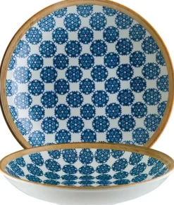 Barstuff Bonna Lotus Bloom Teller tief 25cm blau - 6 Stück