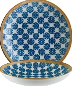 Barstuff Bonna Lotus Bloom Teller tief 23cm blau - 6 Stück