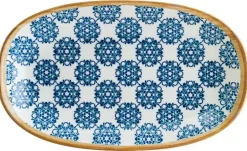 Barstuff Bonna Lotus Gourmet Platte oval 24x14cm blau - 12 Stück