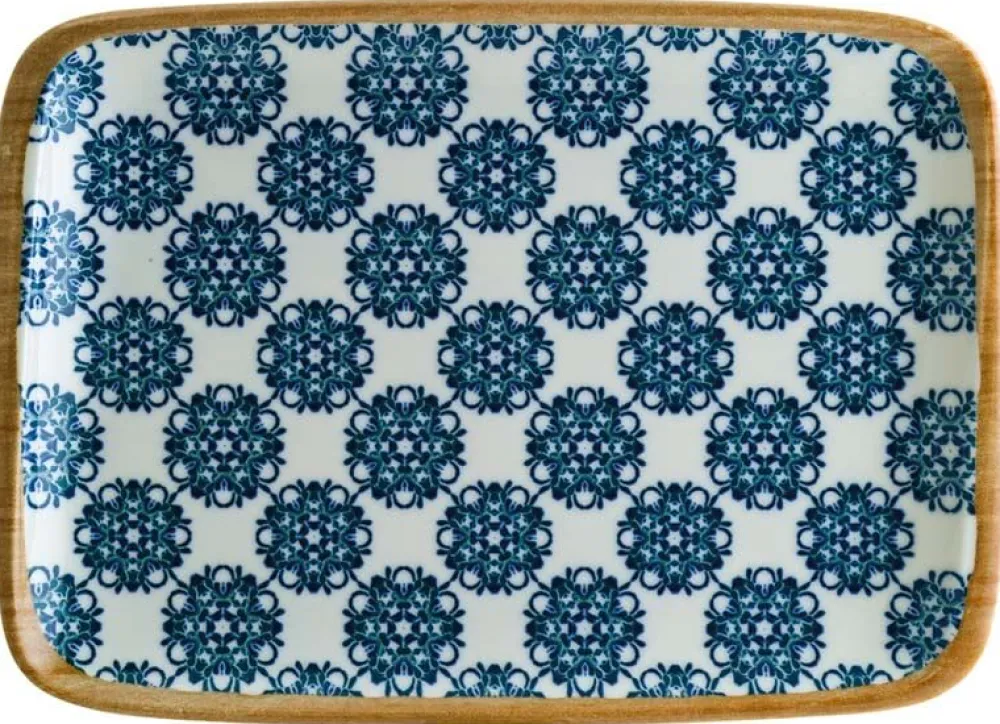 Barstuff Bonna Lotus Moove Platte 23x16cm blau - 12 Stück