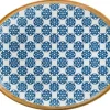 Barstuff Bonna Lotus Moove Platte oval 25x19cm blau - 12 Stück