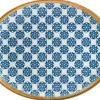 Barstuff Bonna Lotus Moove Platte oval 31x24cm blau - 6 Stück