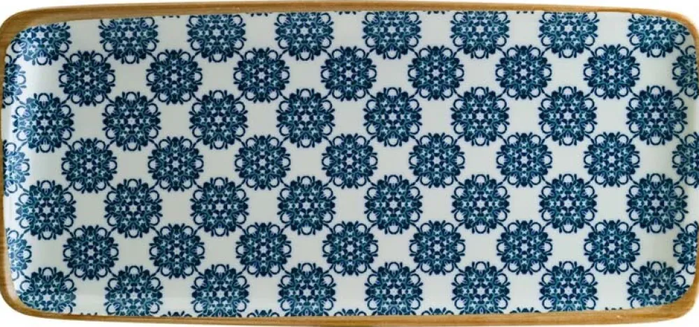 Barstuff Bonna Lotus Moove Platte 34x16cm blau - 12 Stück