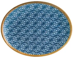 Barstuff Bonna Lupin Moove Platte oval 25x19cm blau - 12 Stück