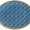 Barstuff Bonna Lupin Moove Platte oval 31x24cm blau - 6 Stück