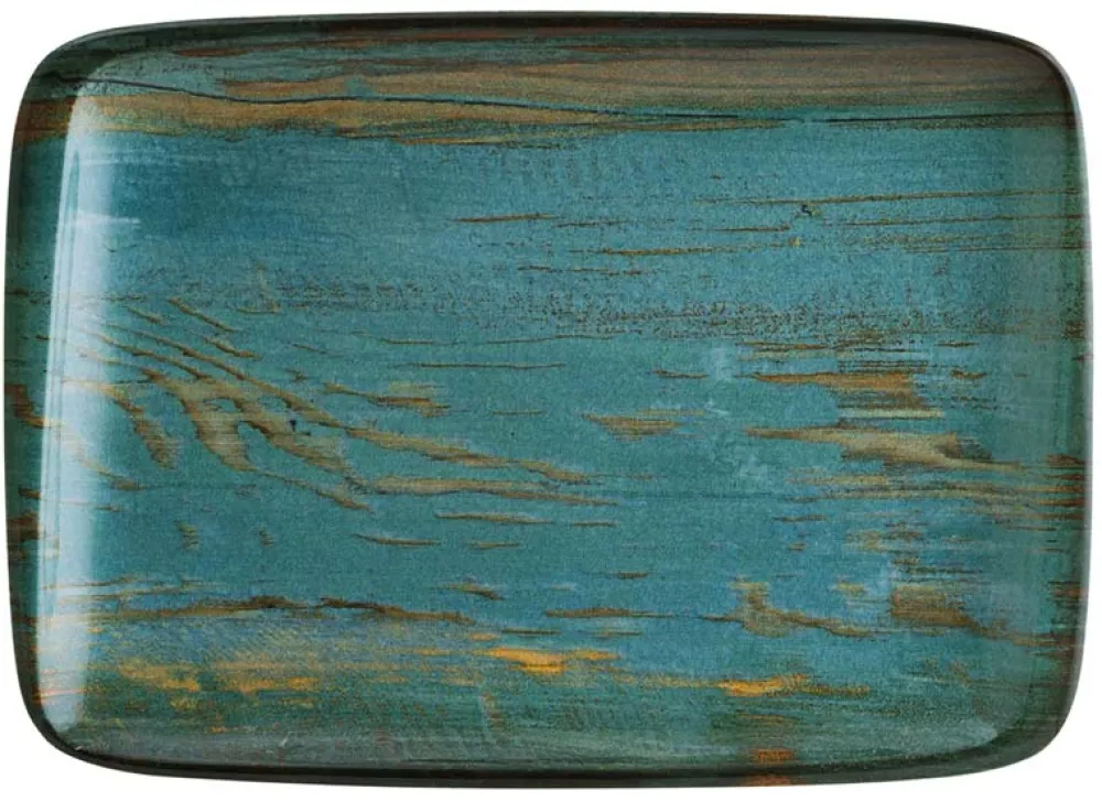 Barstuff Bonna Madera Mint Moove Platte 23x16cm blau - 12 Stück