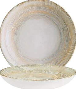 Barstuff Bonna Patera Bloom Teller tief 28cm beige - 6 Stück
