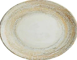 Barstuff Bonna Patera Moove Platte oval 31x24cm beige - 6 Stück