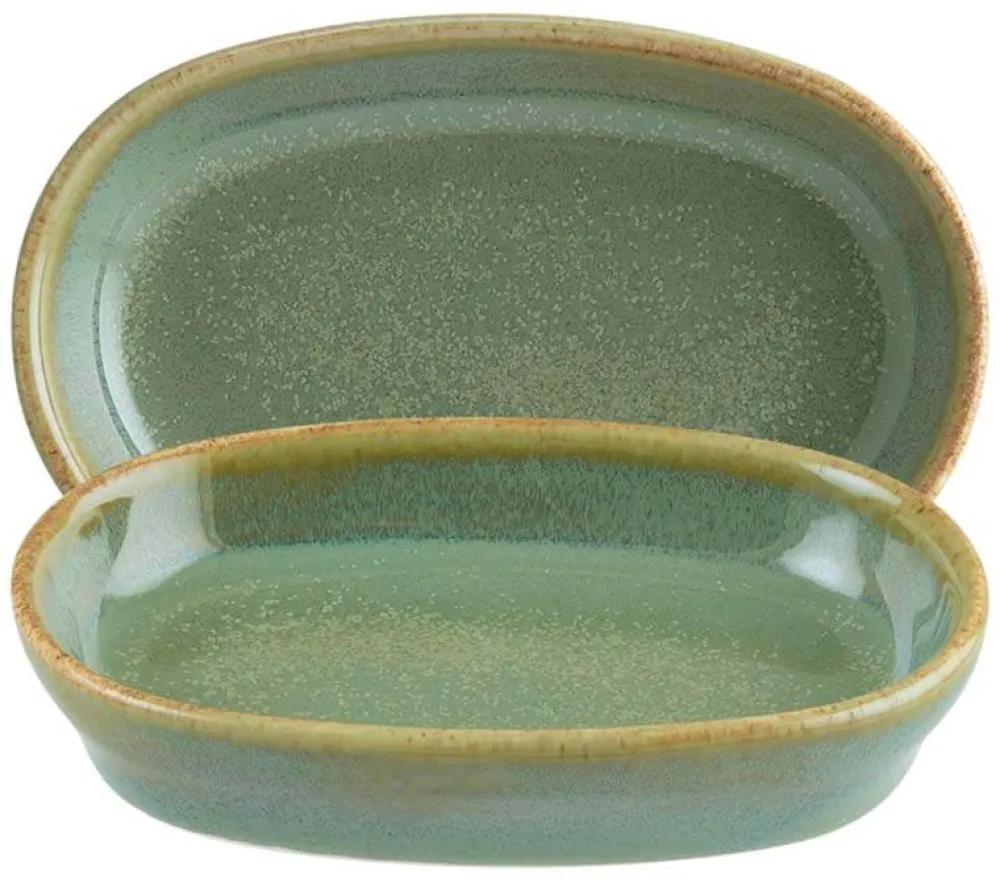 Barstuff Bonna Sage Hygge Schale oval 10x6,5cm, 6cl grün - 12 Stück