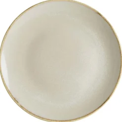 Barstuff Bonna Sand Gourmet Teller flach 21cm beige - 12 Stück