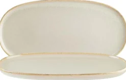 Barstuff Bonna Sand Hygge Platte oval 34x23cm beige - 6 Stück