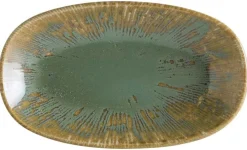 Barstuff Bonna Snell Sage Gourmet Platte oval 19x11cm grün - 12 Stück