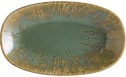 Barstuff Bonna Snell Sage Gourmet Platte oval 15x8,5cm grün - 12 Stück