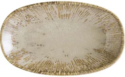 Barstuff Bonna Snell Sand Gourmet Platte oval 15x8,5cm beige - 12 Stück