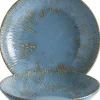 Barstuff Bonna Snell Sky Bloom Teller tief 23cm blau - 6 Stück