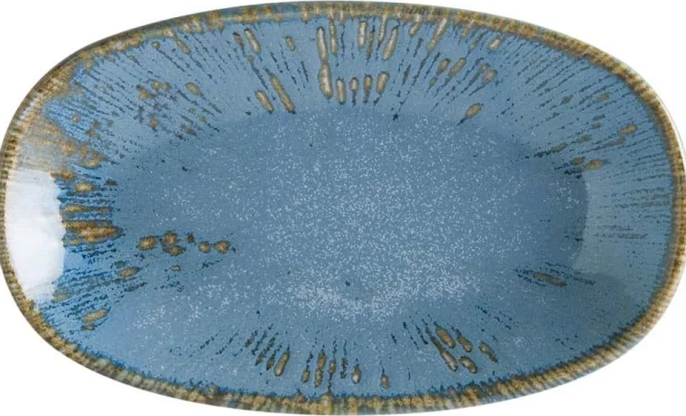 Barstuff Bonna Snell Sky Gourmet Platte oval 24x14cm blau - 12 Stück